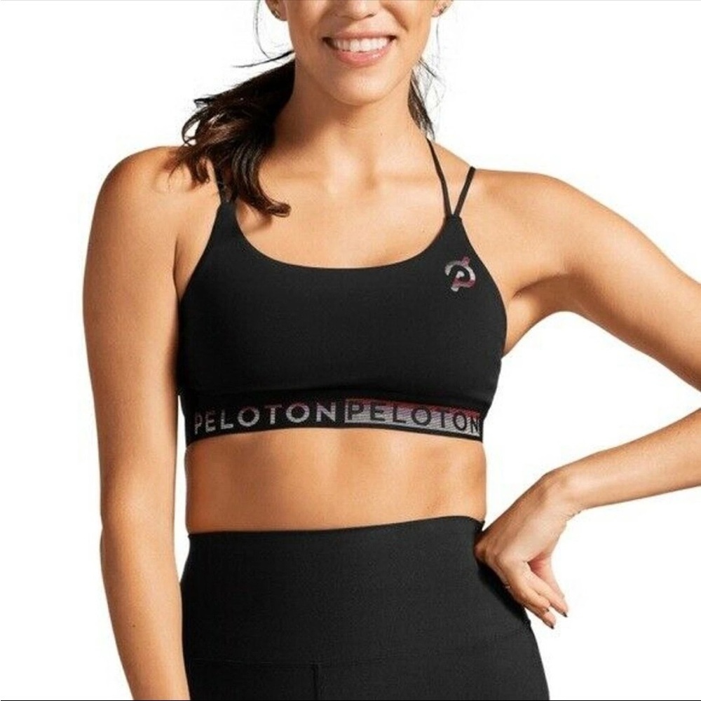 Peloton Jacquard Logo Bra Medium